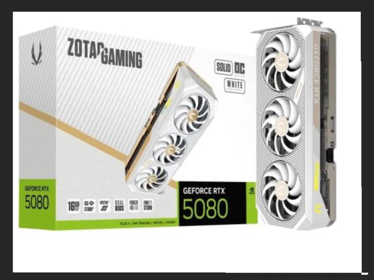 للبيع كرت ⁦⁦5080⁩⁩ ⁦⁦zotac⁩⁩ ⁦⁦game⁩⁩ ابيض